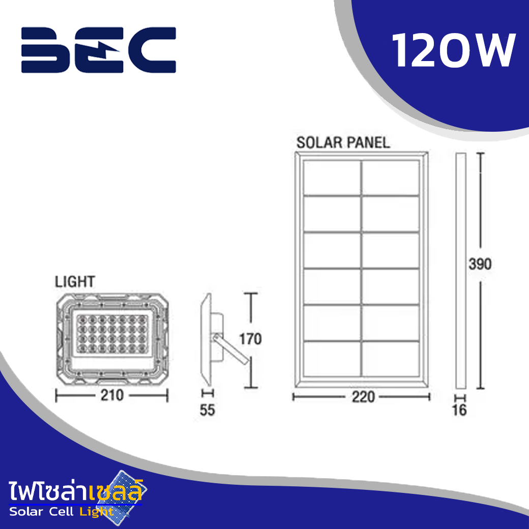 สปอตไลท์ LED BEC Spider Tri color 120w